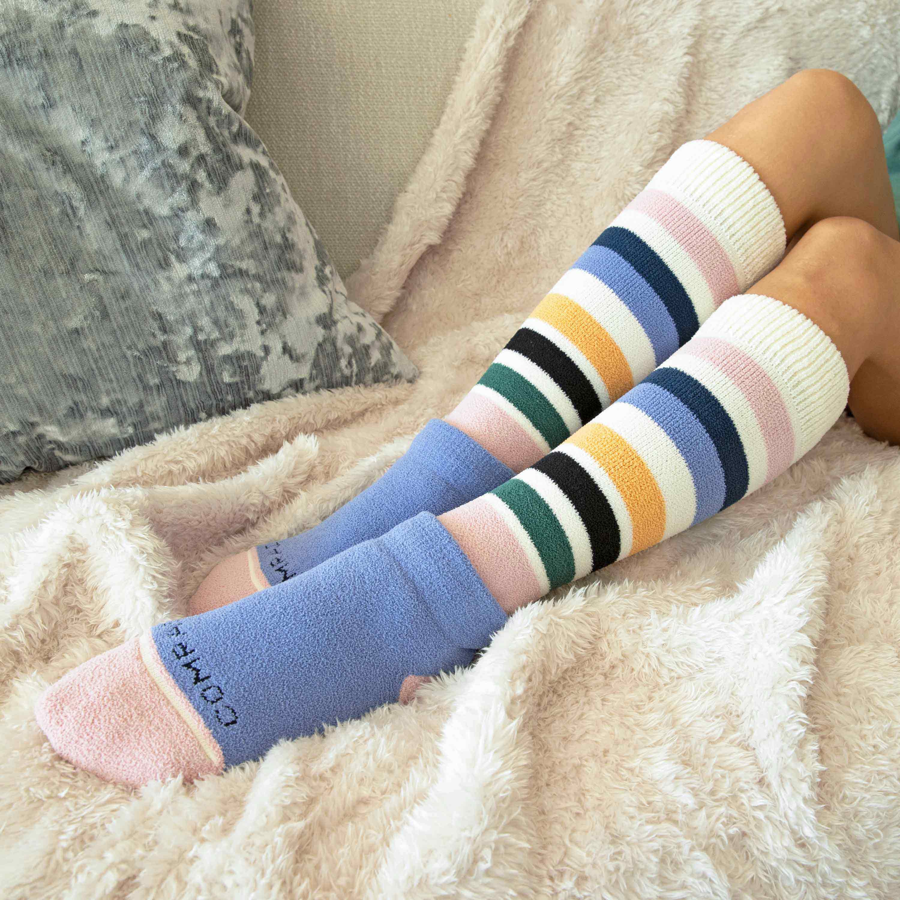 Chaussettes-chaussons de compression CozyGrip
