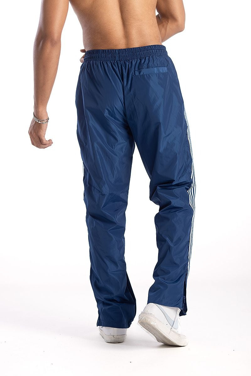 Pantalon rayé en nylon Kindred - Marine