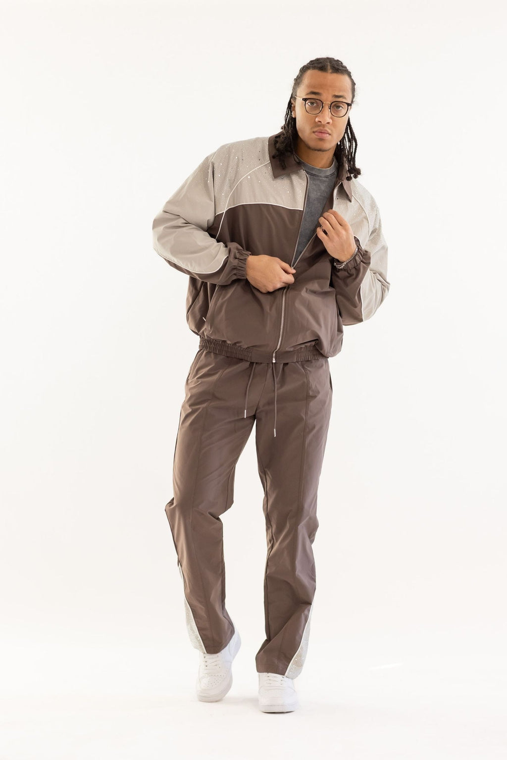 Survivance Survêtement Strass - Marron/Kaki
