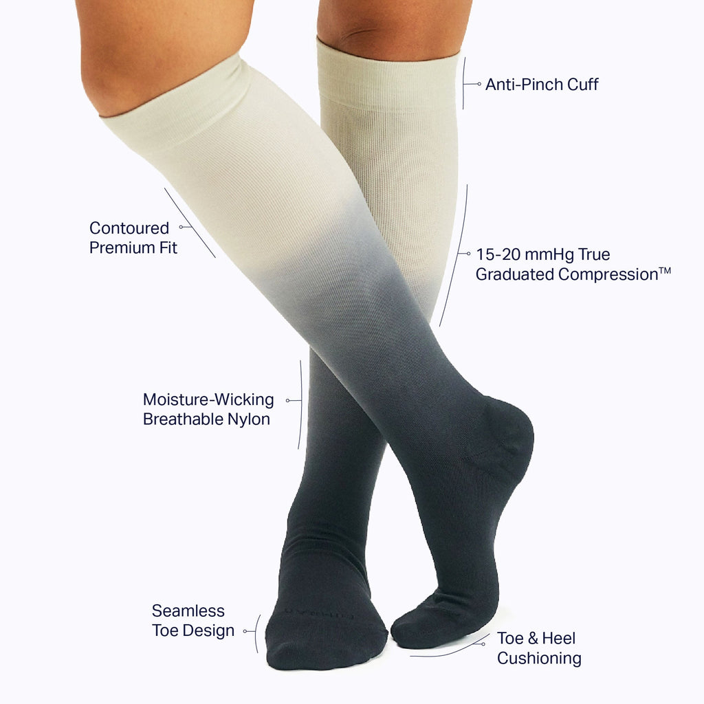 Chaussettes de compression montantes – Ombré