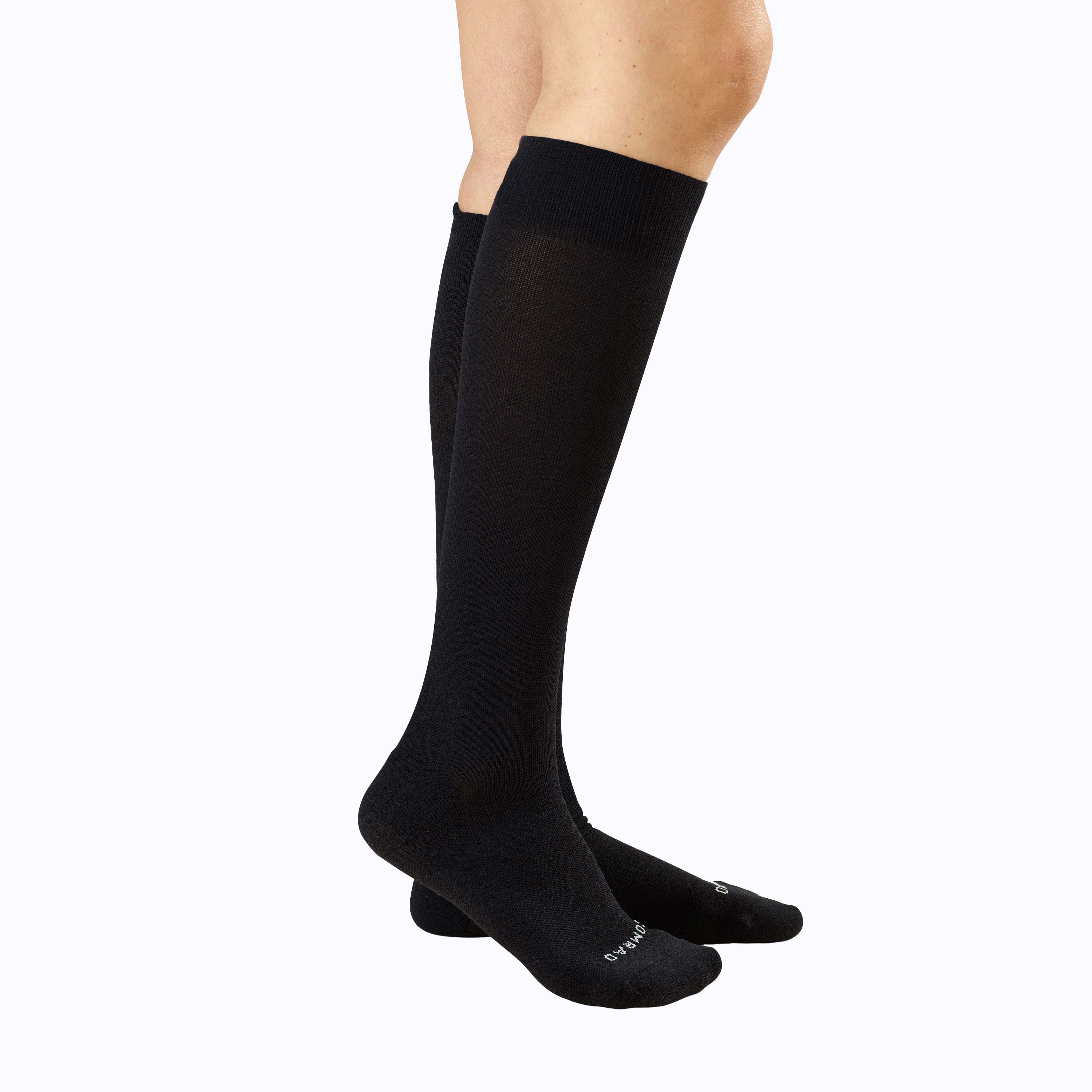 Chaussettes de contention mi-mollet – Lot de 3, coloris noir/rose/blanc