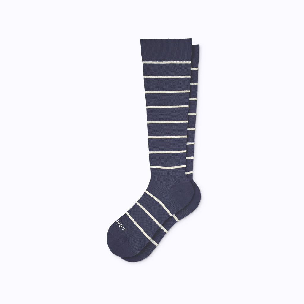 Chaussettes de compression montantes – Rayures