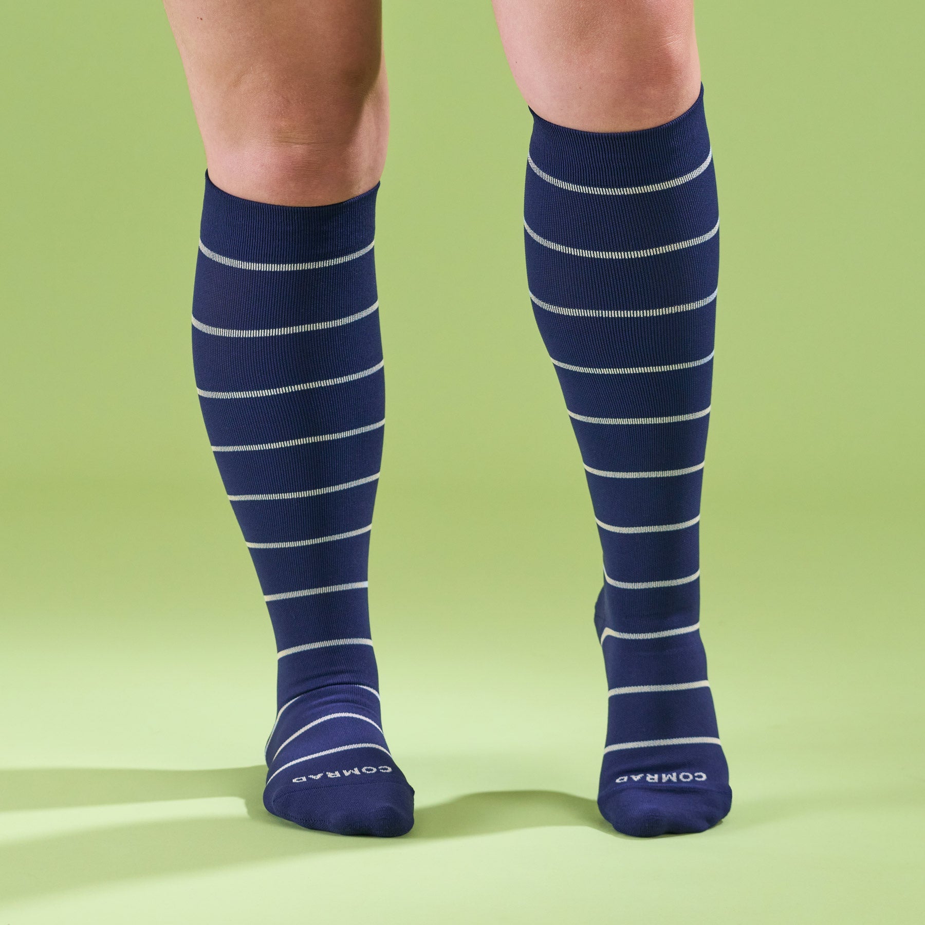 Chaussettes de compression montantes – Rayures