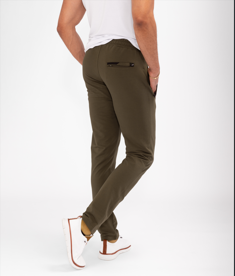Pantalon de jogging athlétique confortable toute la journée - Fuselé (Coupe longue)