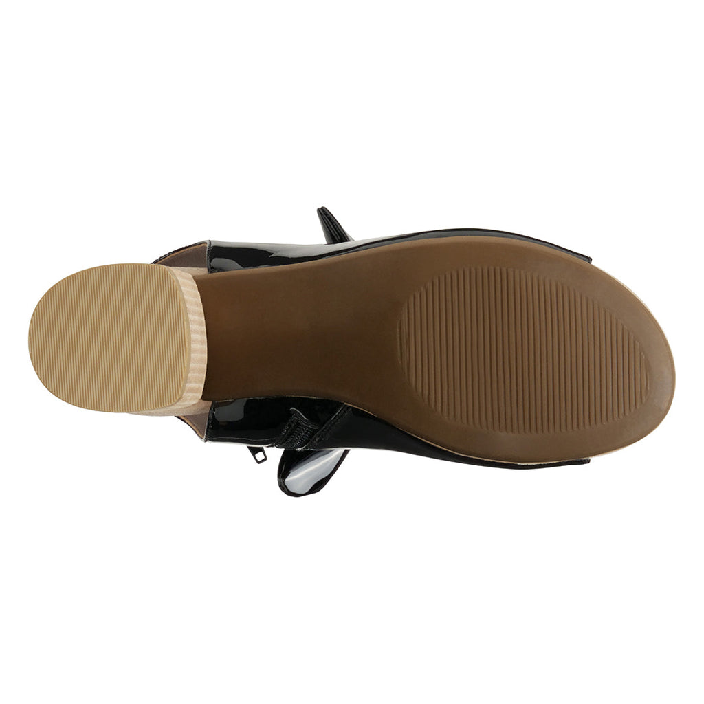 Sandales à talons noires Kimora pour femme