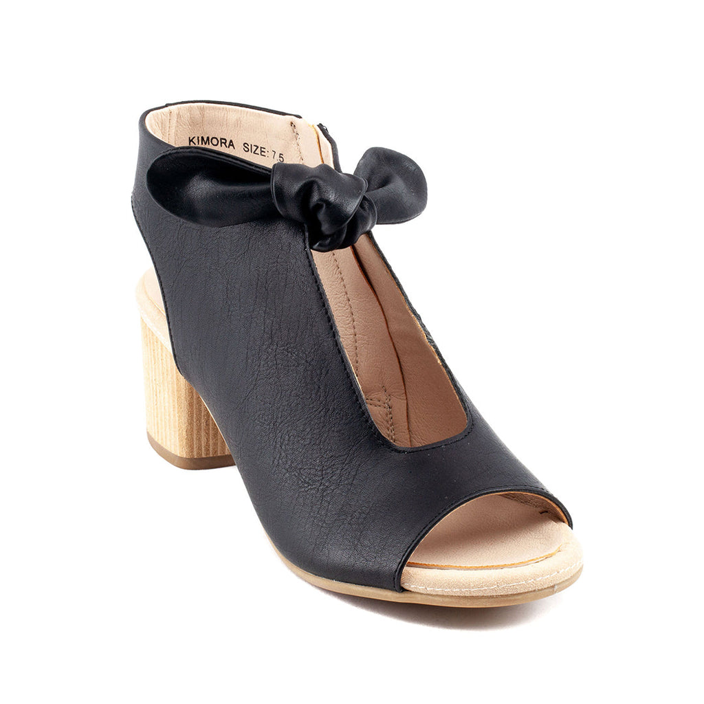 Sandales à talons noires Kimora pour femme