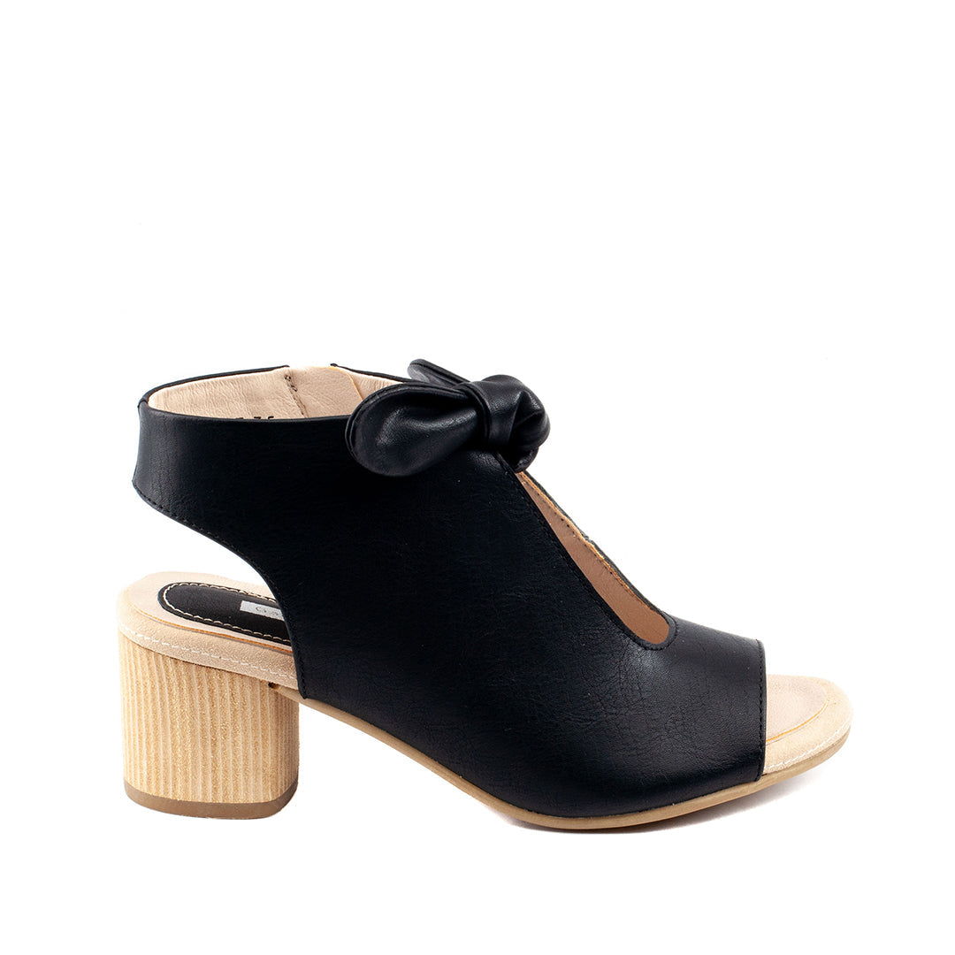 Sandales à talons noires Kimora pour femme