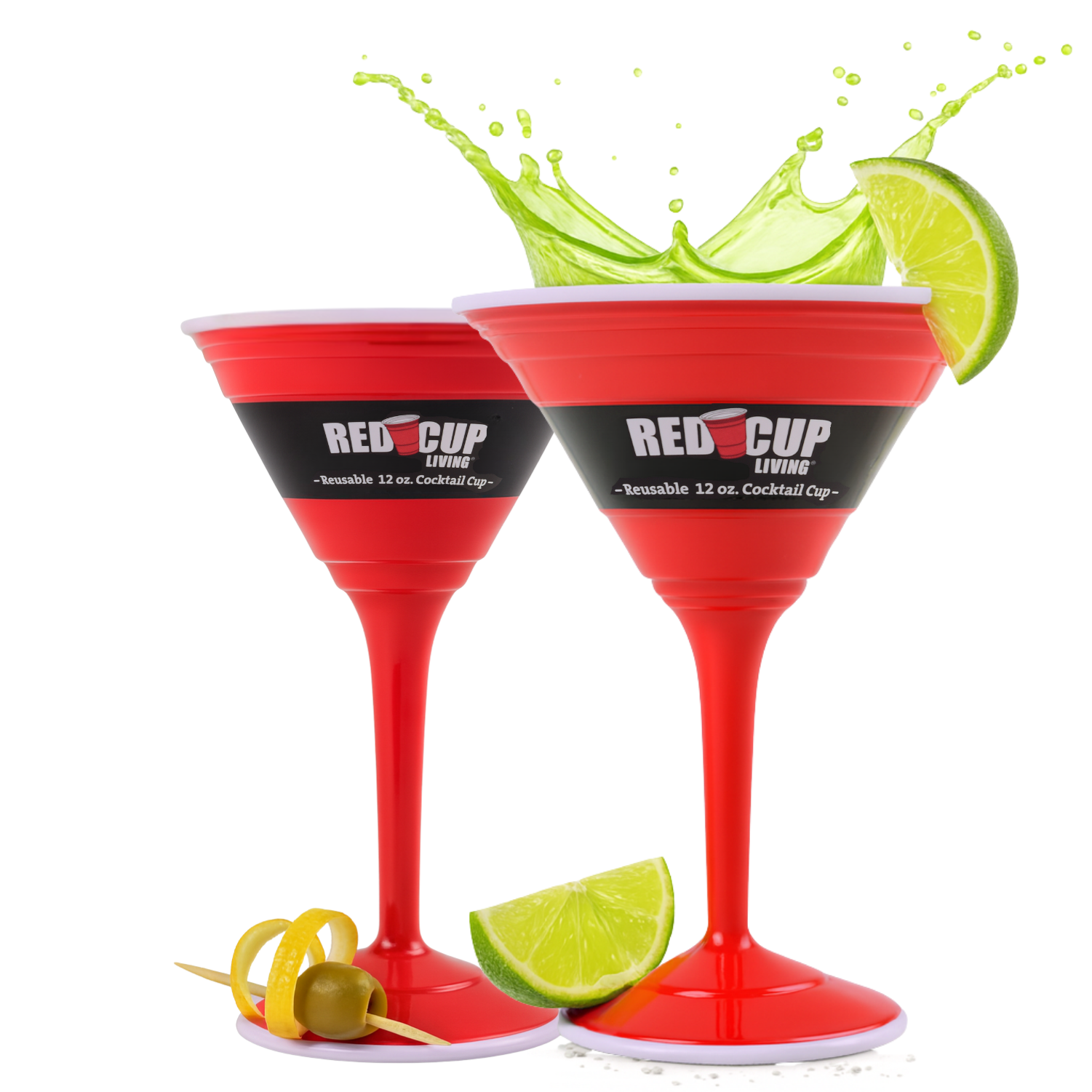 Gobelets à cocktail réutilisables de 35 cl