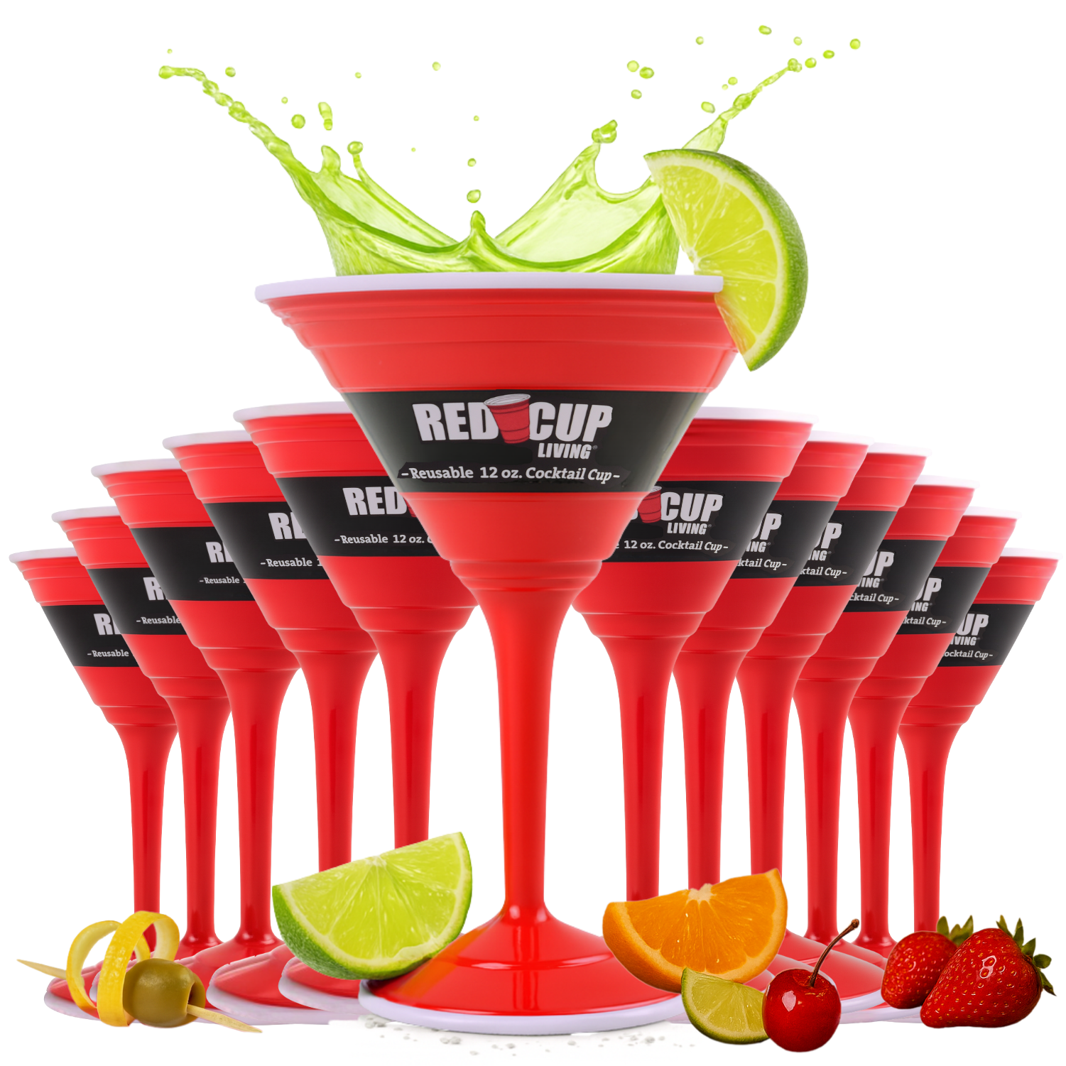 Gobelets à cocktail réutilisables de 35 cl