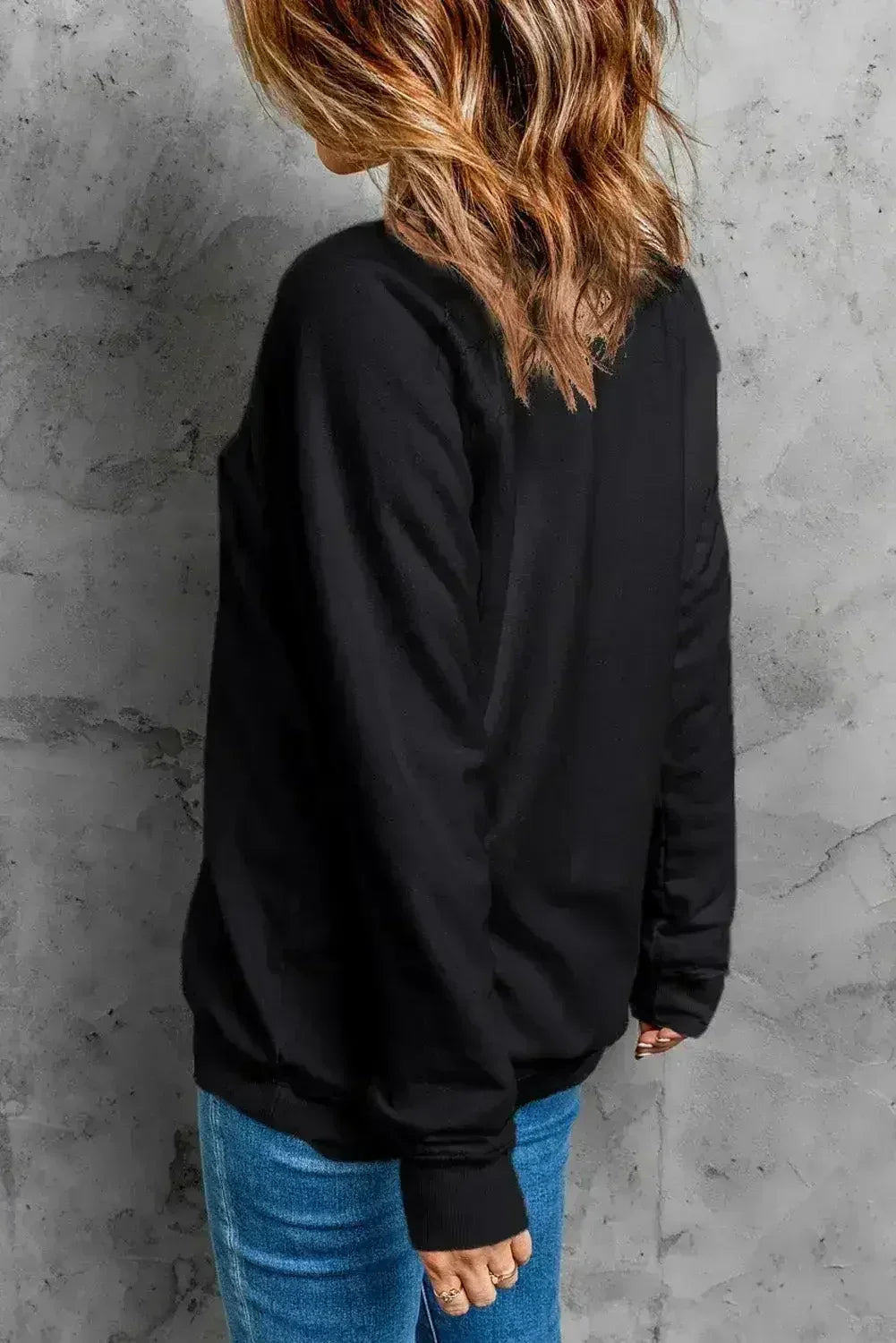 Sweat-shirt Lettre Cœur Graphique