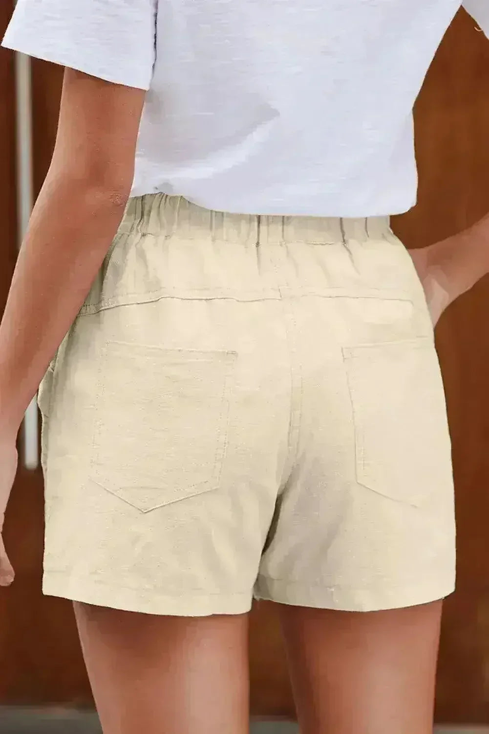 Short décontracté Faylin pour femme, beige