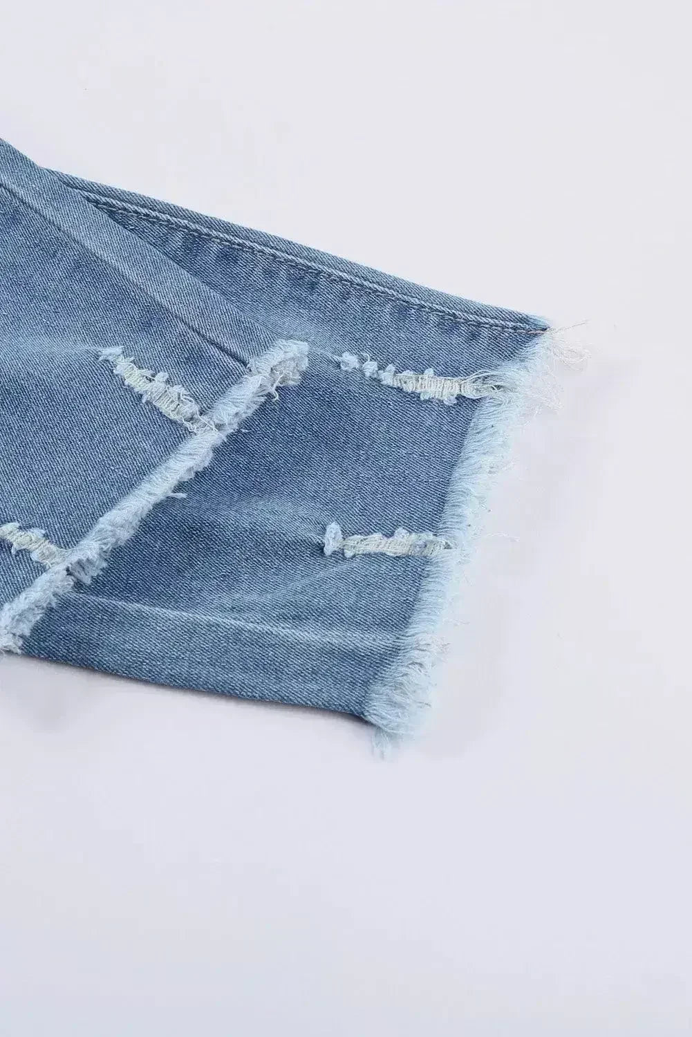 Pantalon en jean Boyfriend délavé bleu clair à la mode