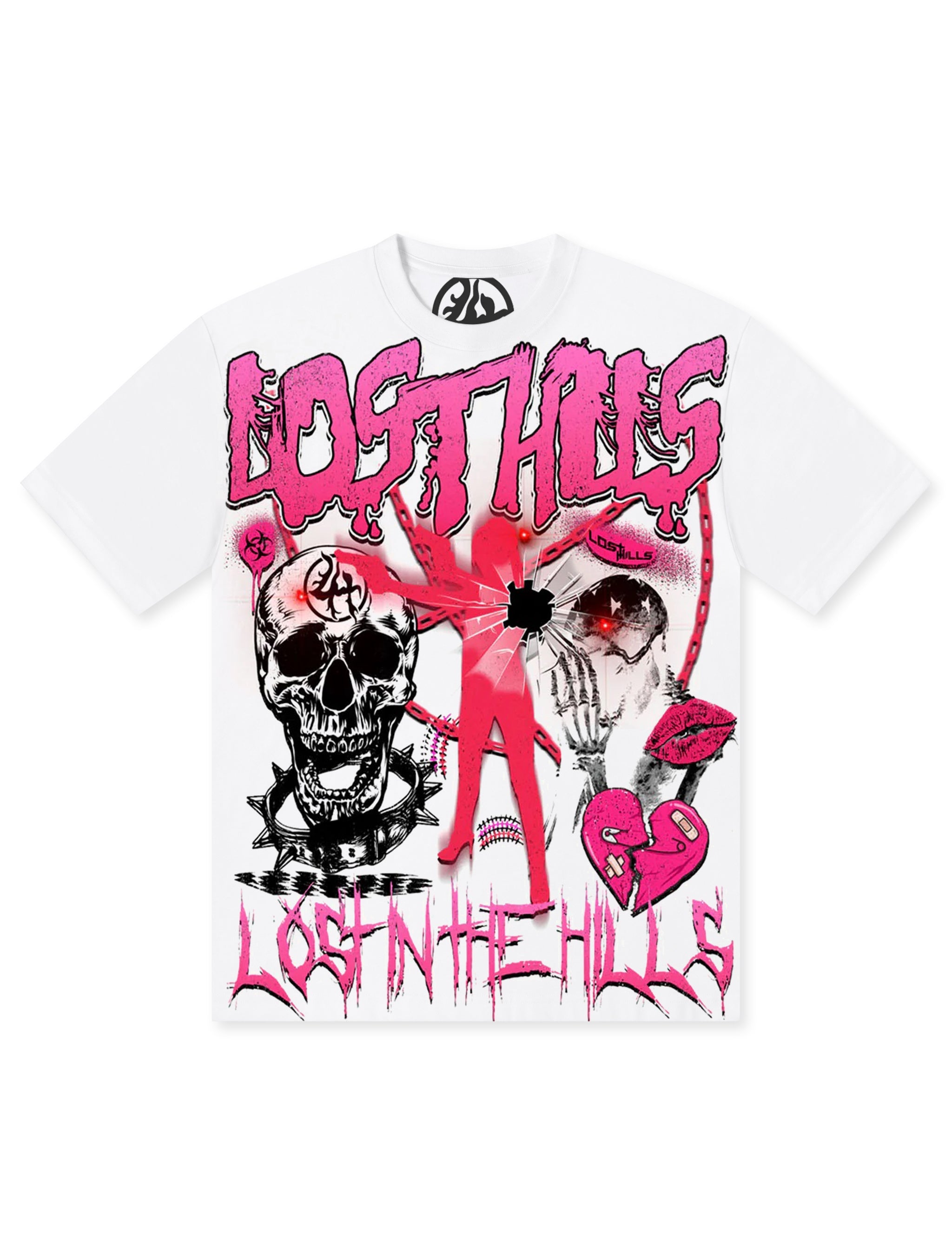 T-shirt Losthills Cœur brisé - Blanc