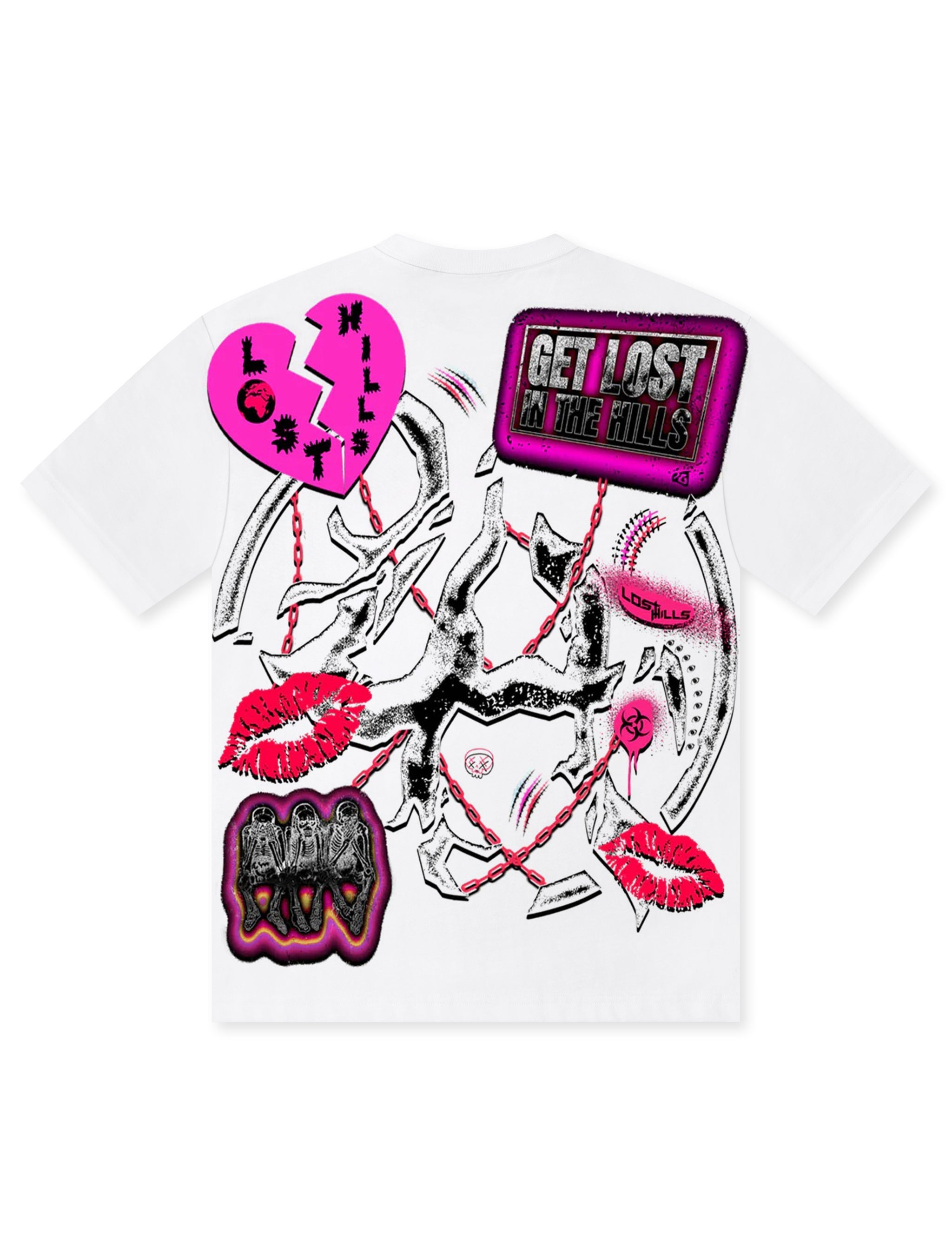 T-shirt Losthills Cœur brisé - Blanc