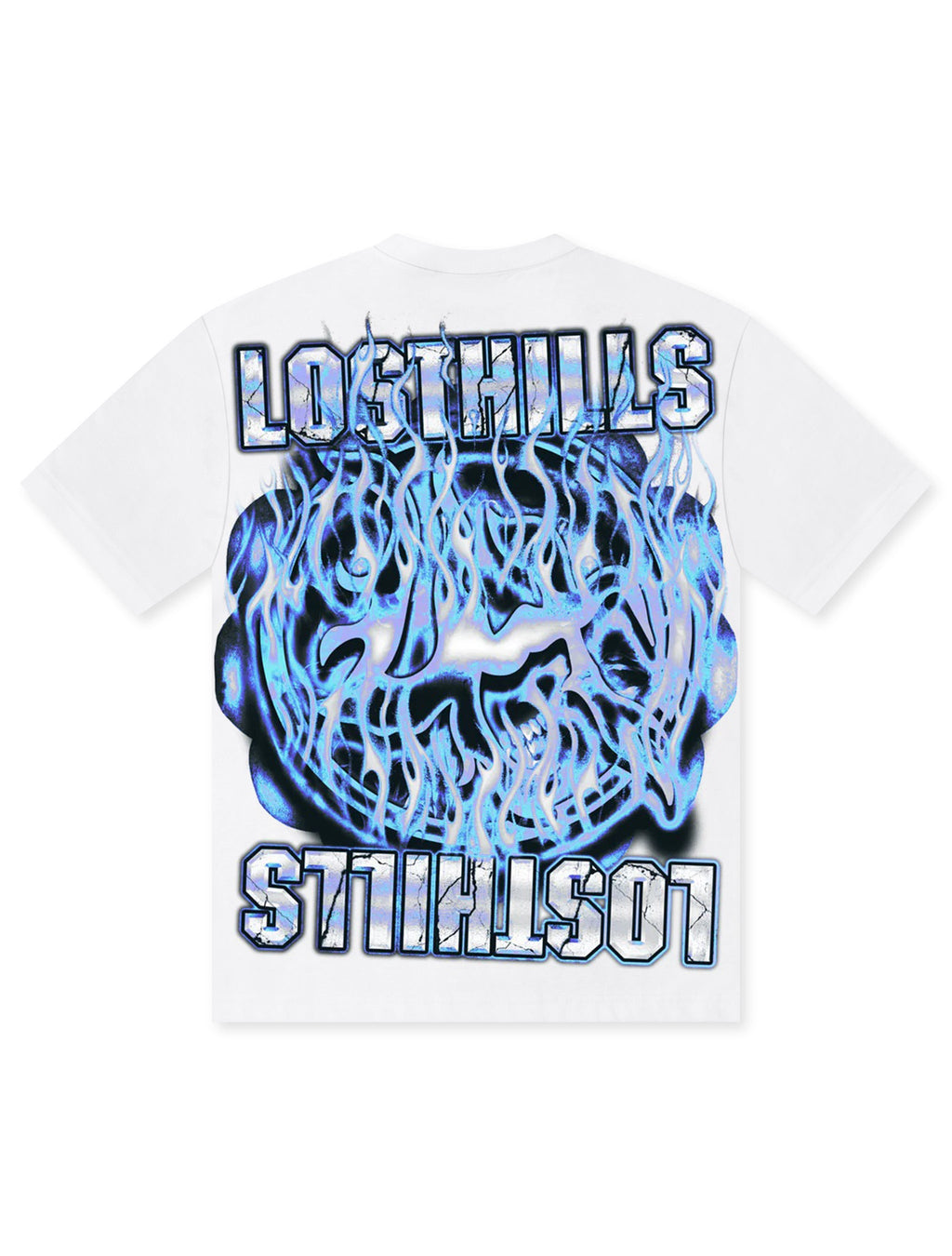 T-shirt Losthills Logo Inversé - Blanc