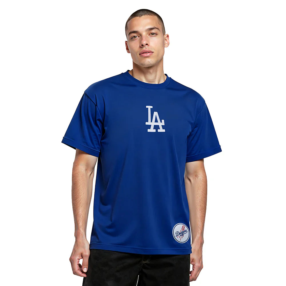 T-shirt à épaules tombantes Pro Standard Los Angeles Dodgers Wingspan - Bleu foncé