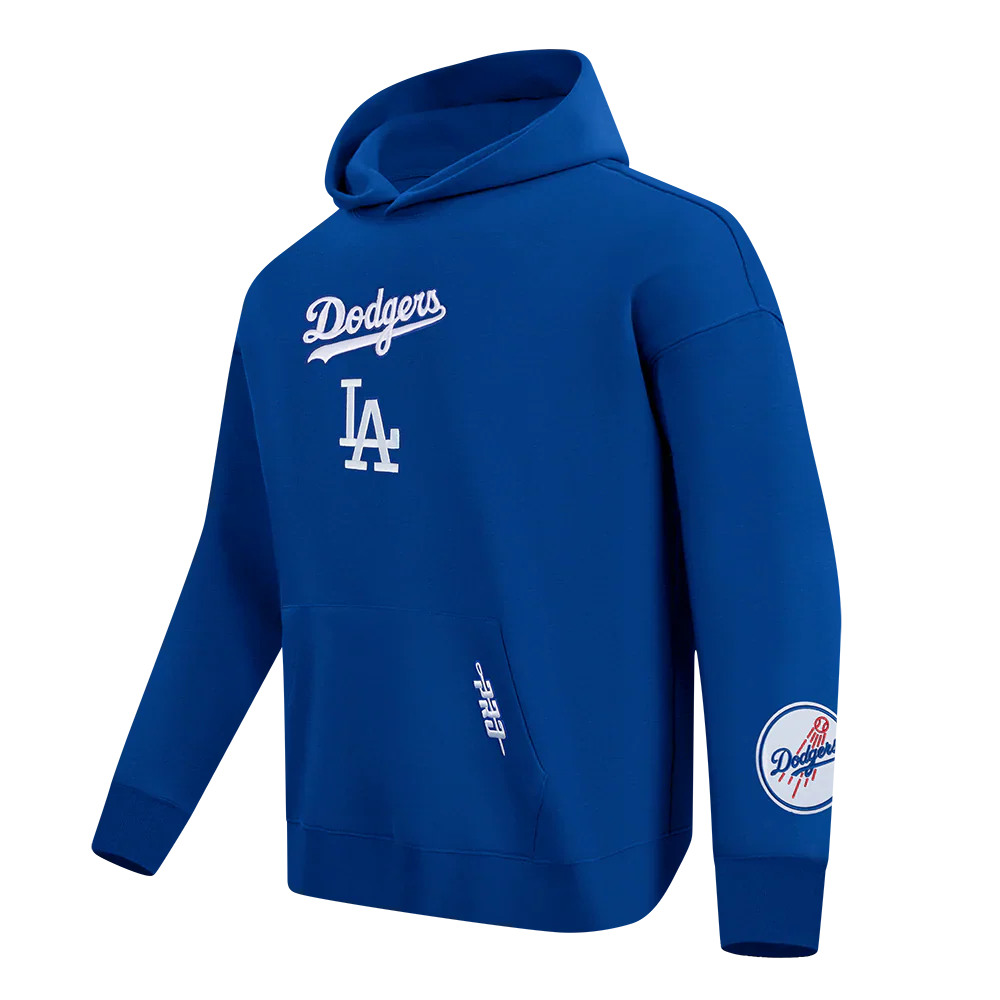 Pro Standard La Dodgers Wingspan Drop Shoulder Hoodie – Bleu foncé