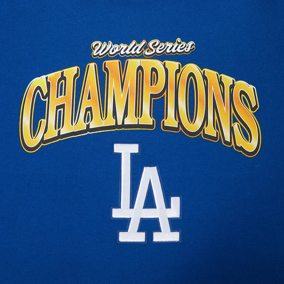 Sweat à capuche en molleton Pro Standard LA Dodgers World Series - Bleu roi