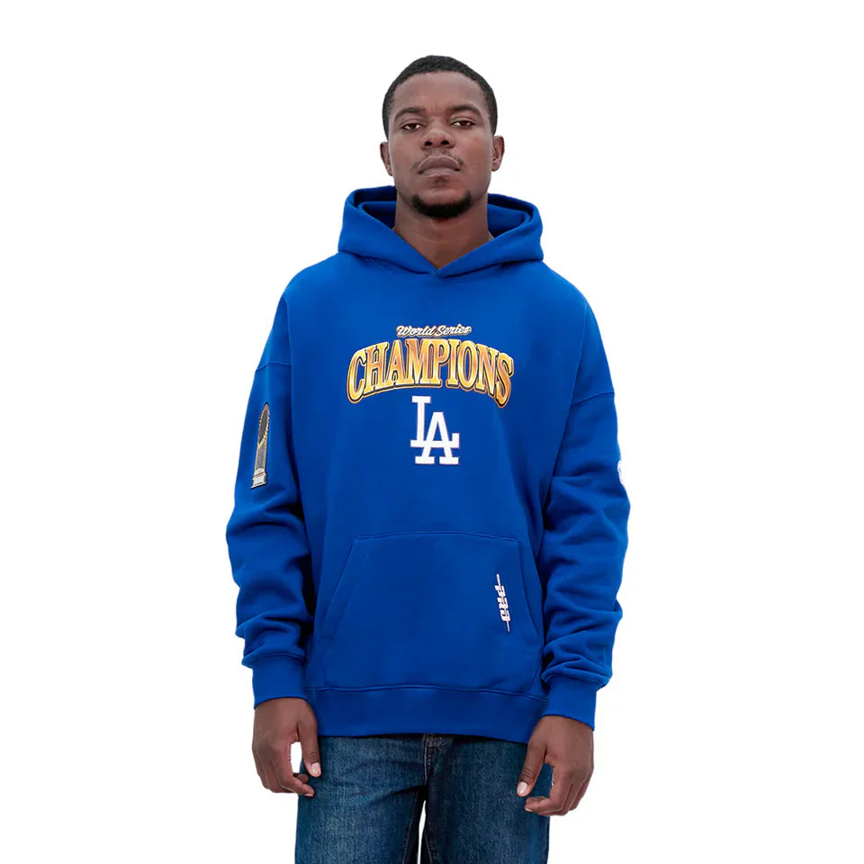 Sweat à capuche en molleton Pro Standard LA Dodgers World Series - Bleu roi