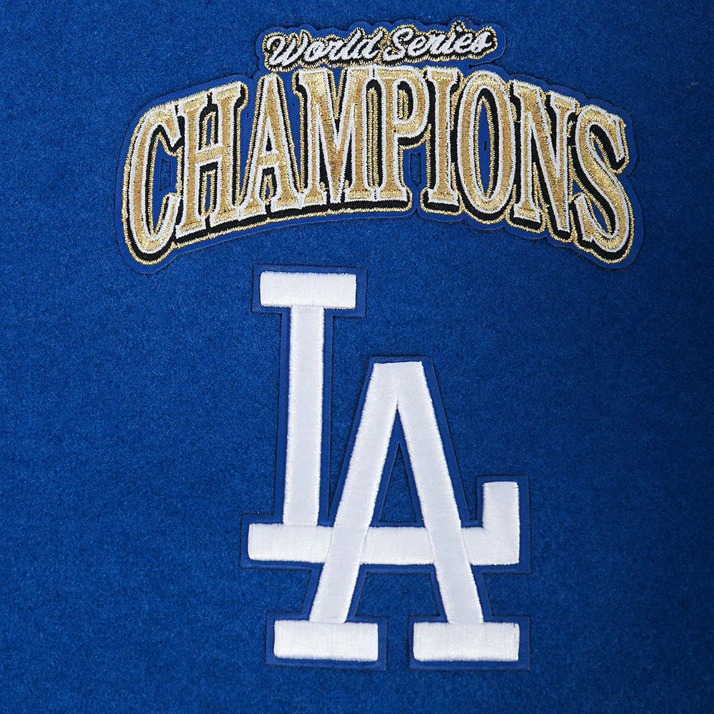 Blouson Teddy Pro Standard LA Dodgers World Series en Laine - Bleu Royal