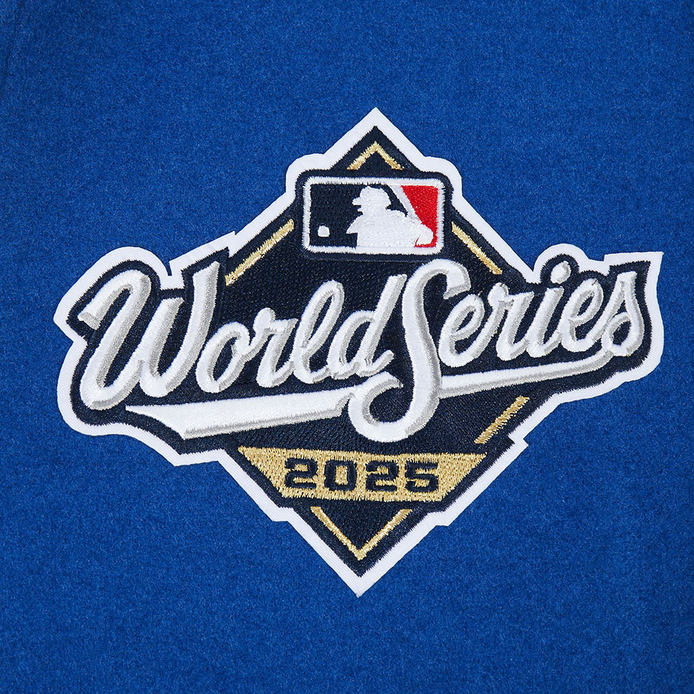 Blouson Teddy Pro Standard LA Dodgers World Series en Laine - Bleu Royal