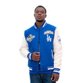 Blouson Teddy Pro Standard LA Dodgers World Series en Laine - Bleu Royal