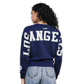 Haut ras du cou court Pro Standard pour femme LA Dodgers Wingspan - Bleu marine nuit