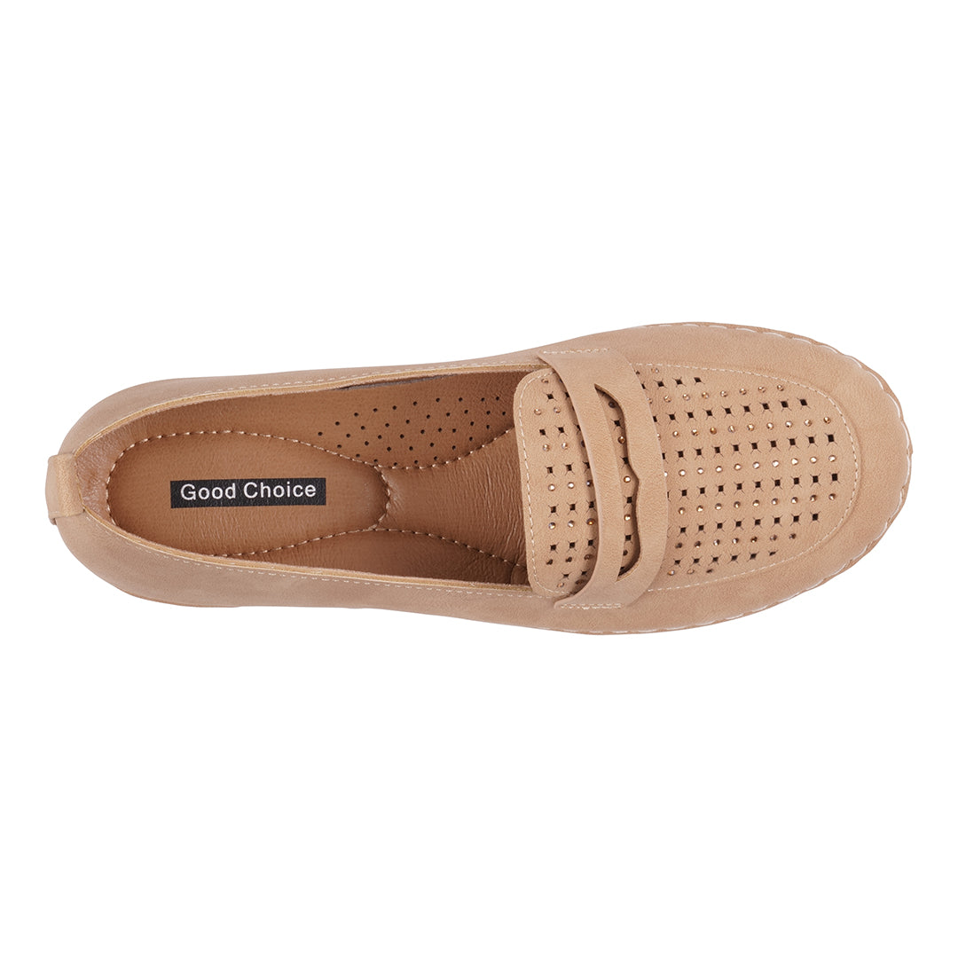 Mocassins plats Danita Natural Embellished pour femme
