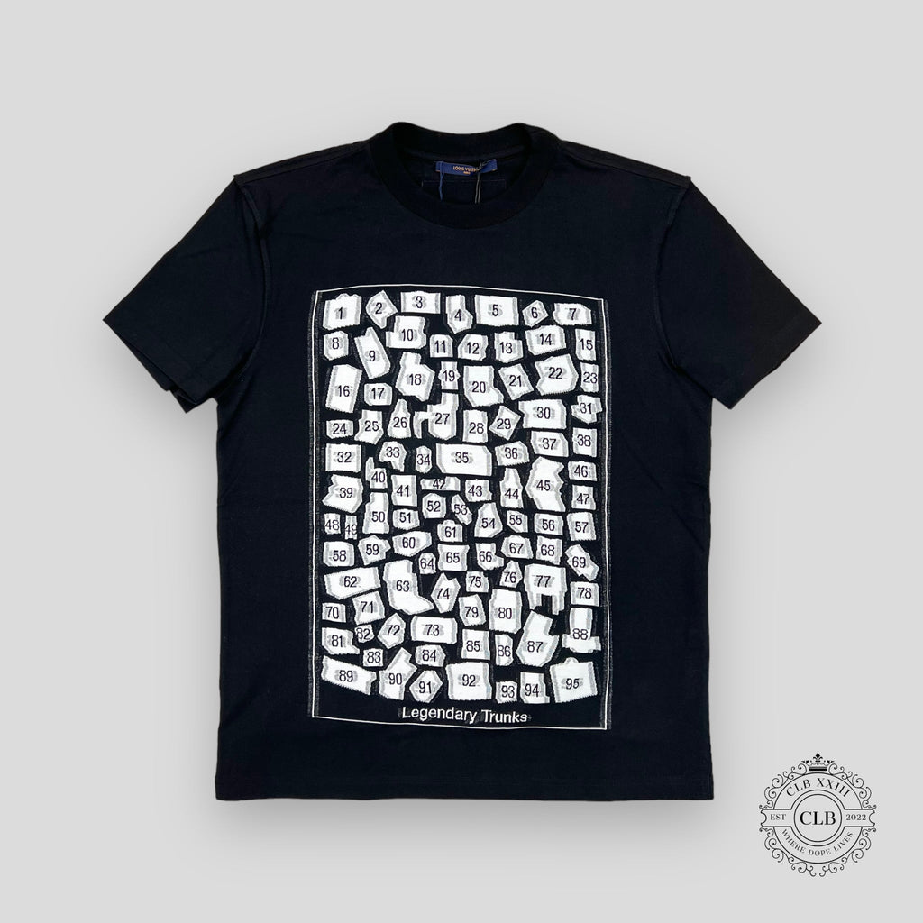 T-shirt malles légendaires Louis Vuitton noir