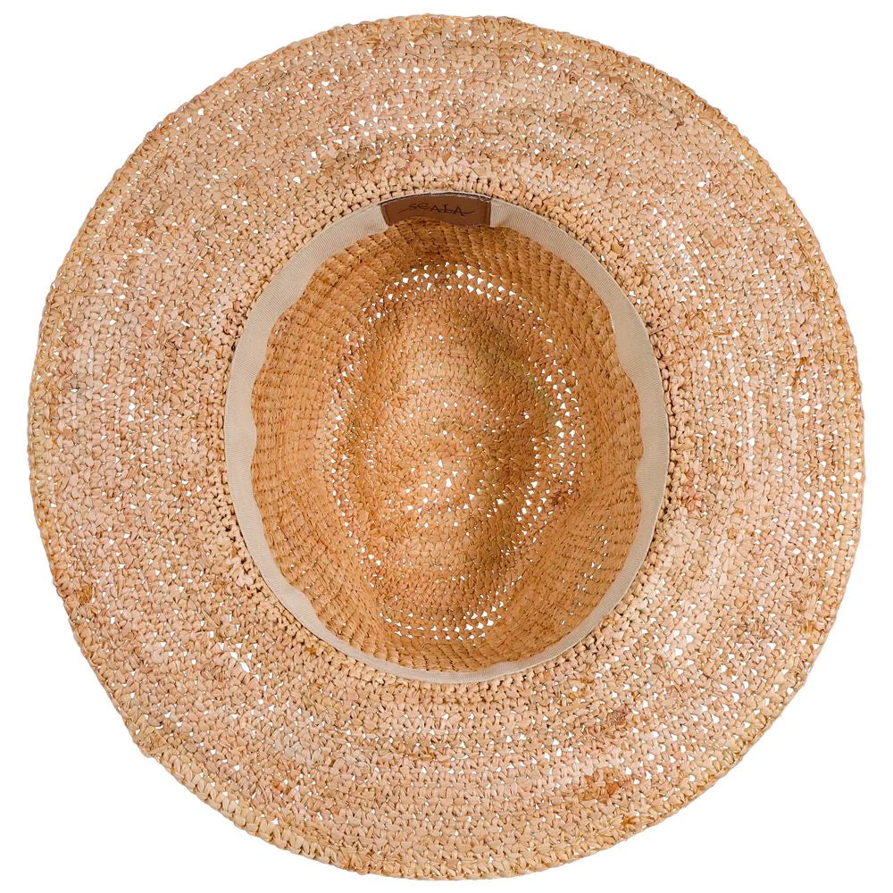 Scala Calla - Chapeau Fedora en Paille pour Femme