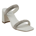 Sandales à talons Luella White à double bride et ornements