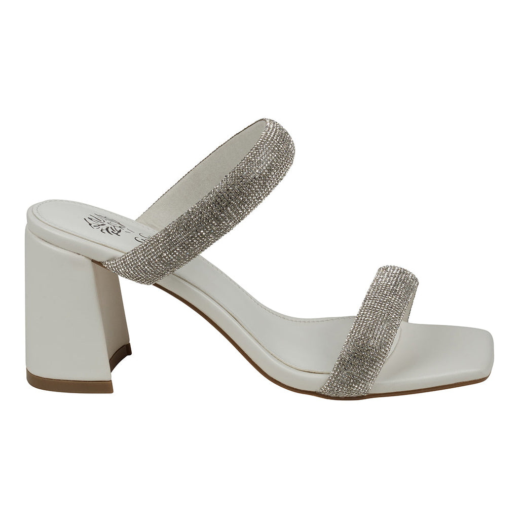 Sandales à talons Luella White à double bride et ornements