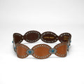 Ceinture Loyal West Alta Buena en cuir de veau-MARRON