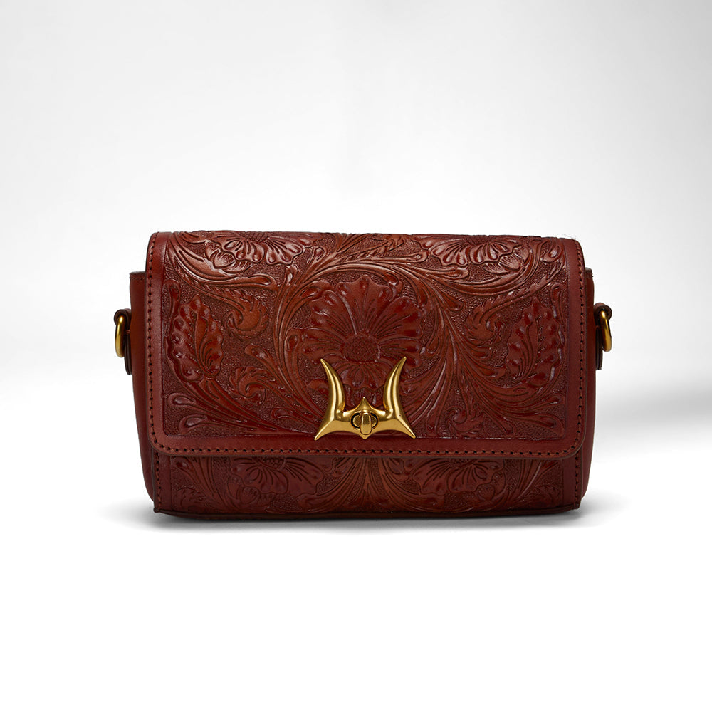 Loyal West MINI SAC SAVI EN CUIR TRAVAILLÉ À LA MAIN