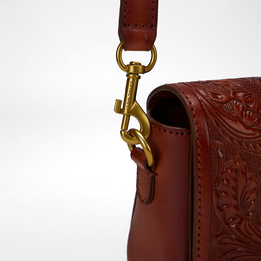 Loyal West MINI SAC SAVI EN CUIR TRAVAILLÉ À LA MAIN
