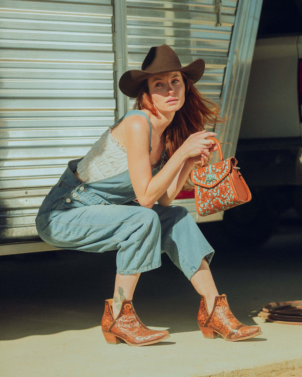 Loyal West Leon Mini Sac à Main - Whiskey & Water