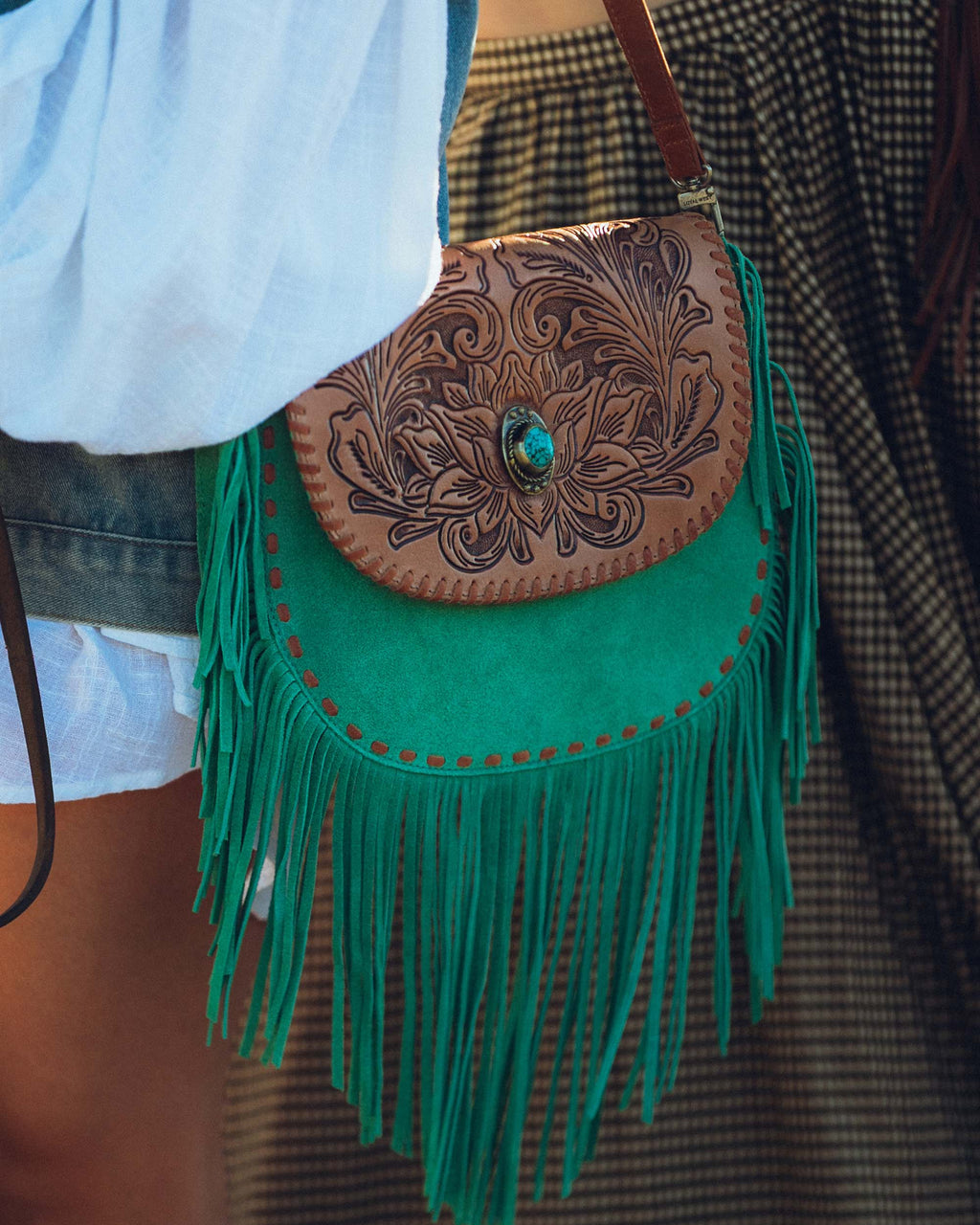 Sac en pierre de bison de l'Ouest loyal