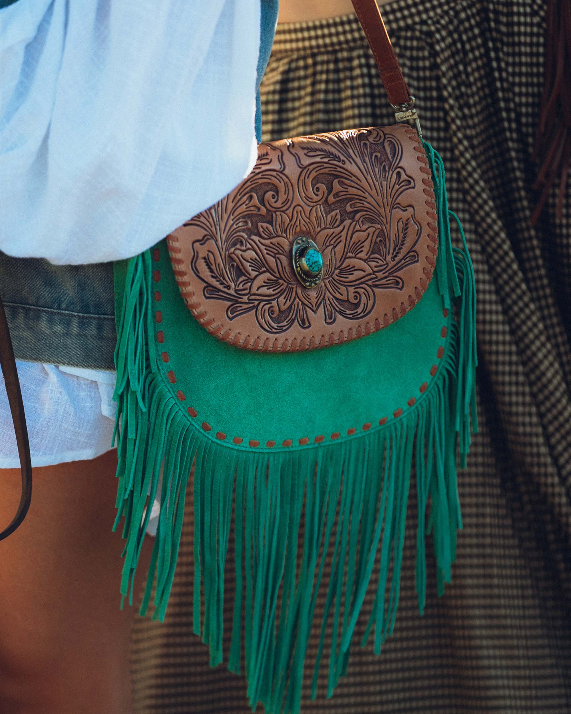 Sac en pierre de bison de l'Ouest loyal