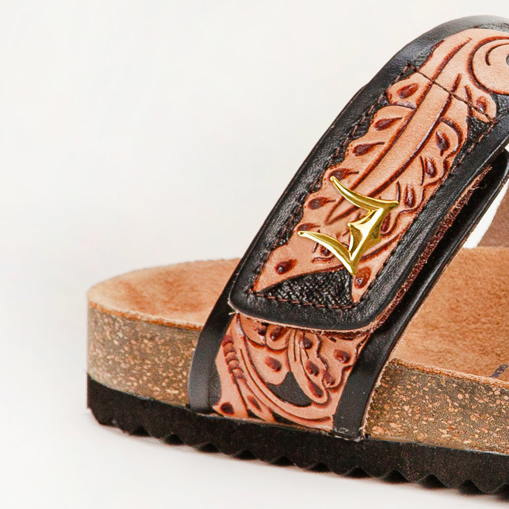Sandales Loyal West Deen Canyon - Cuir repoussé