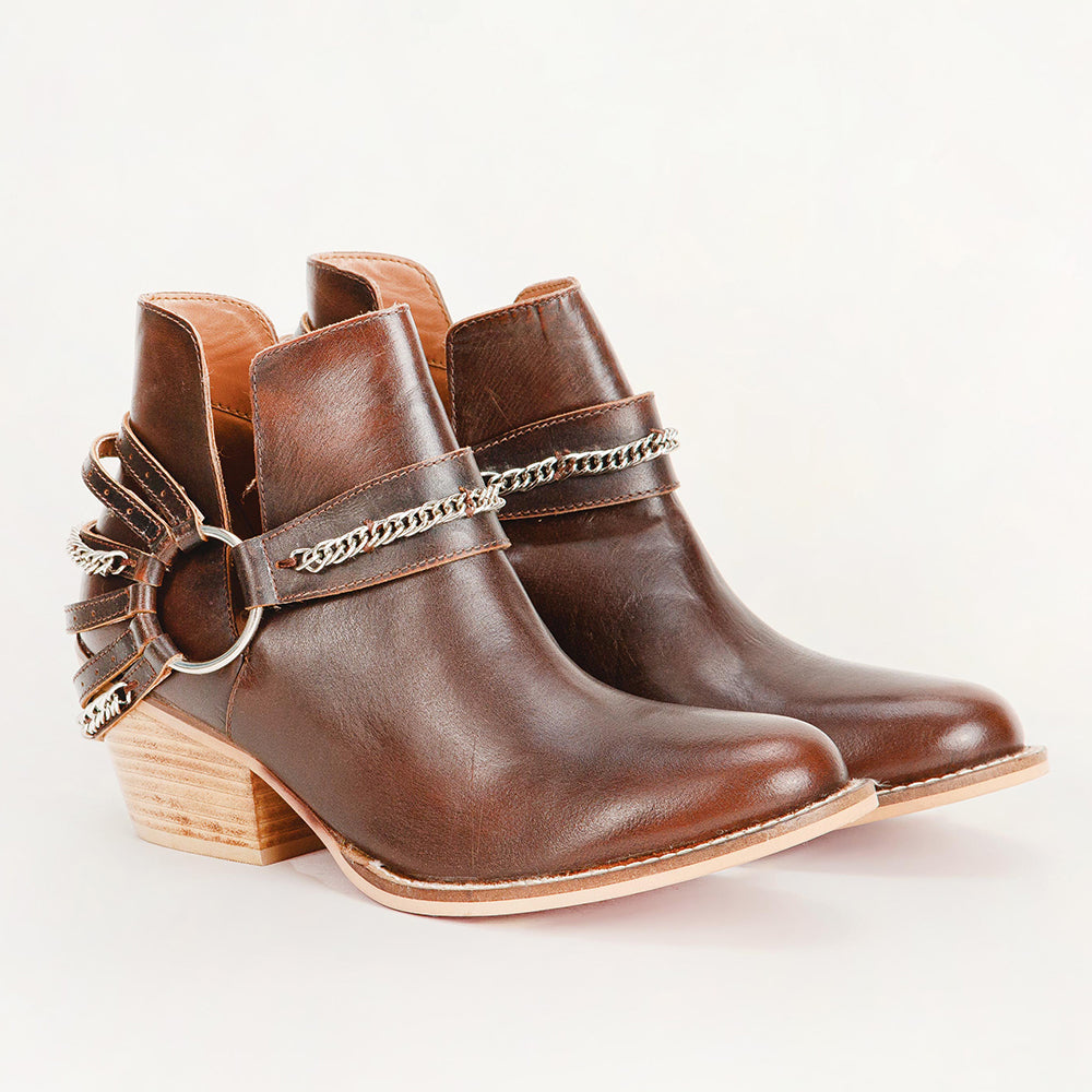 Bottines Loyal West Raven Canyon en cuir de veau