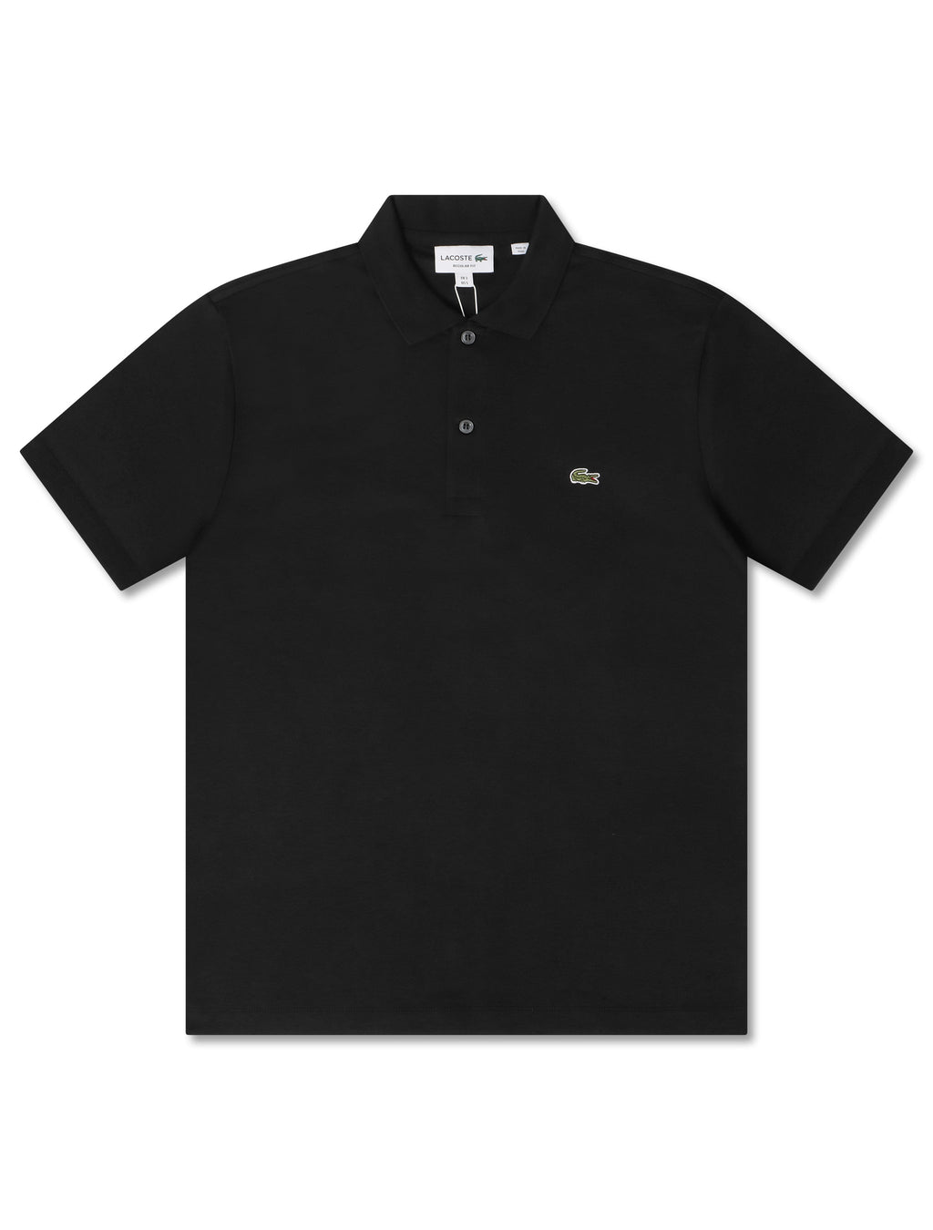 Polo Lacoste Paris en Pima Coton Coupe Droite - Noir