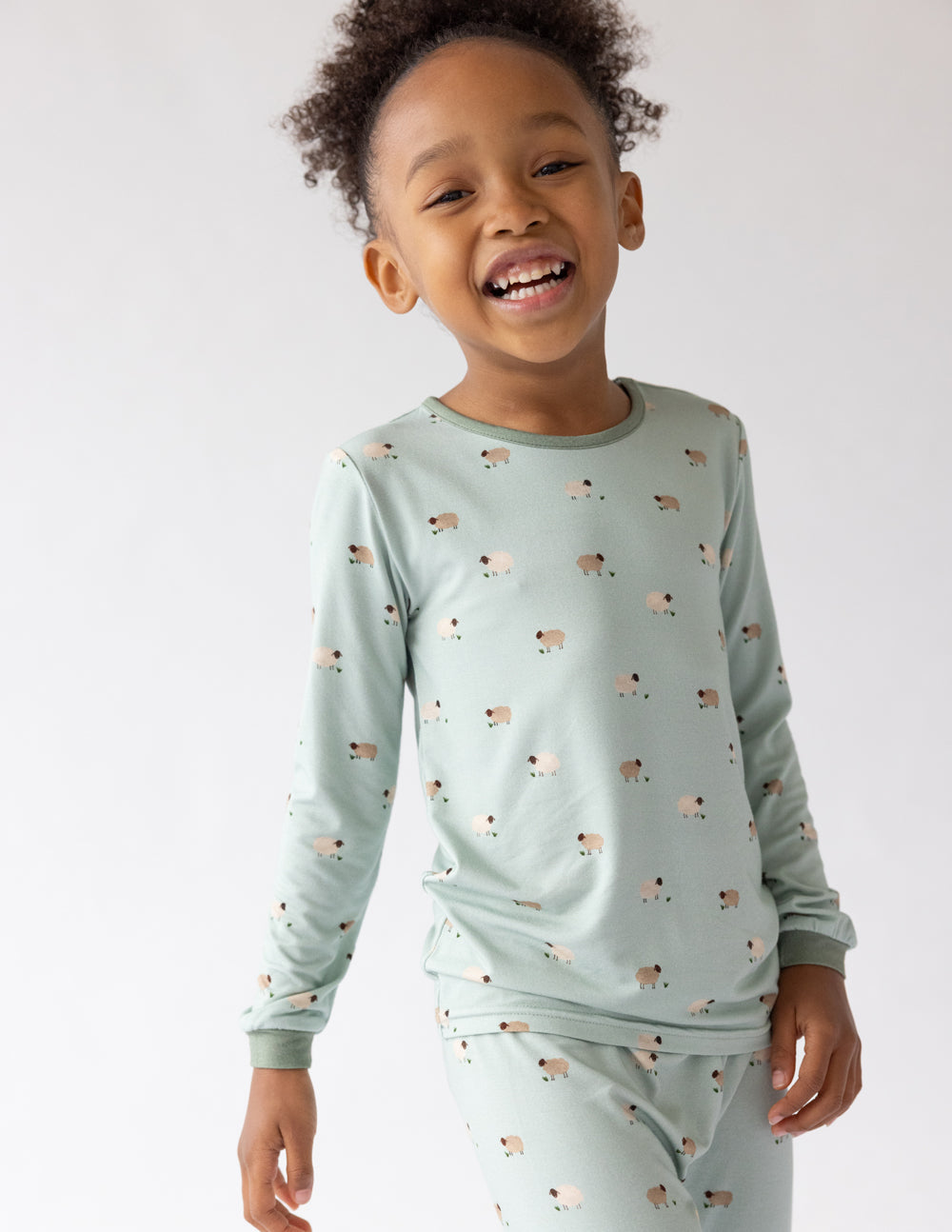 Pyjama enfant agneau et bambou