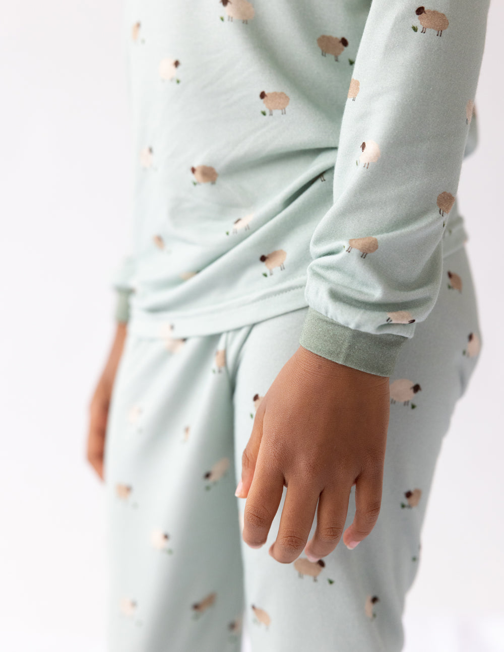 Pyjama enfant agneau et bambou