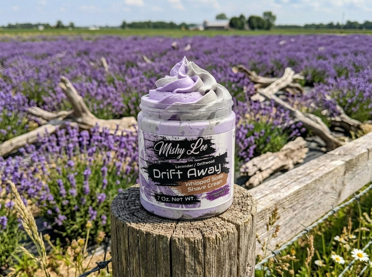Crème fouettée et crème de rasage Drift Away