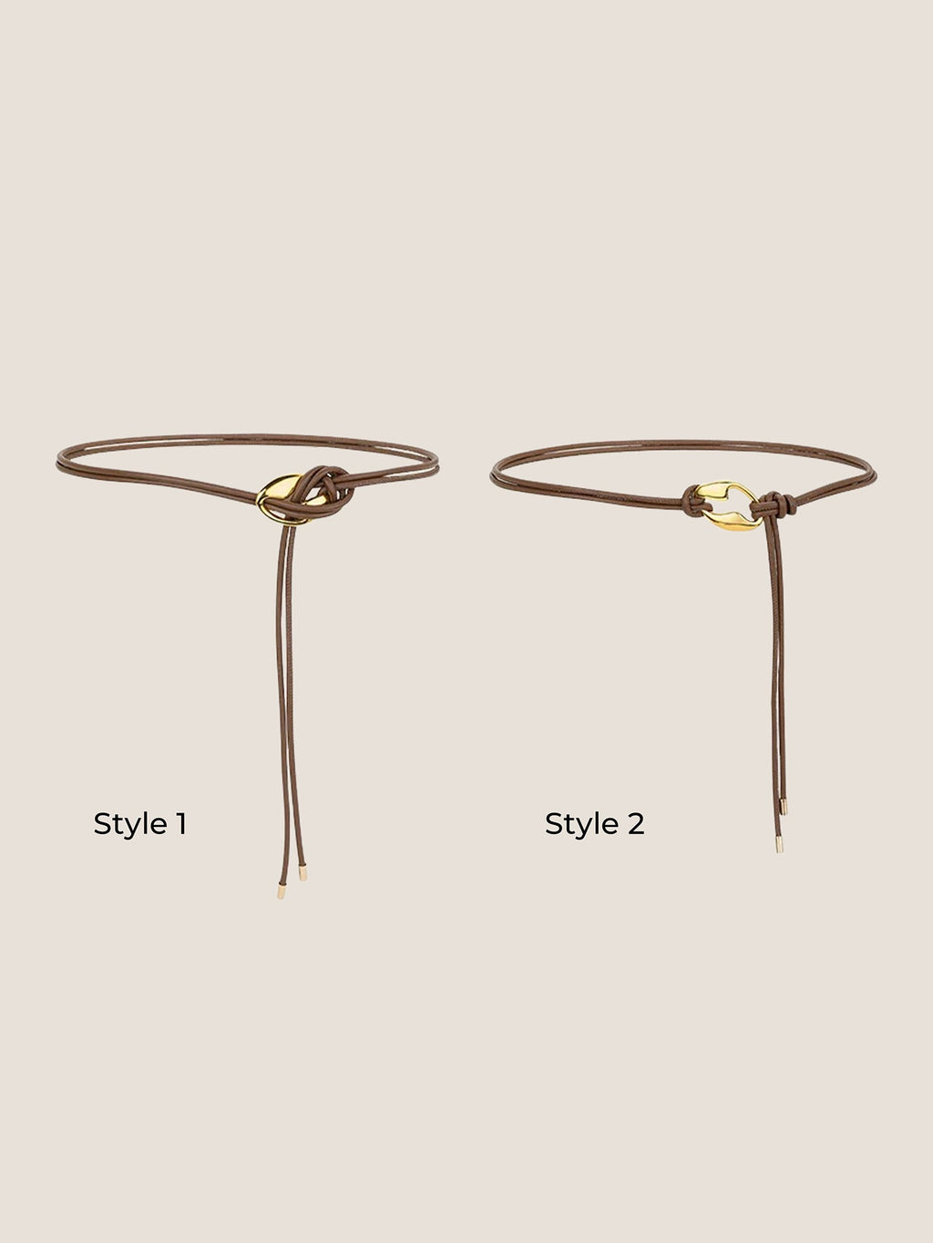 Ceinture en cuir recyclé, accessoire de taille polyvalent AURELIA