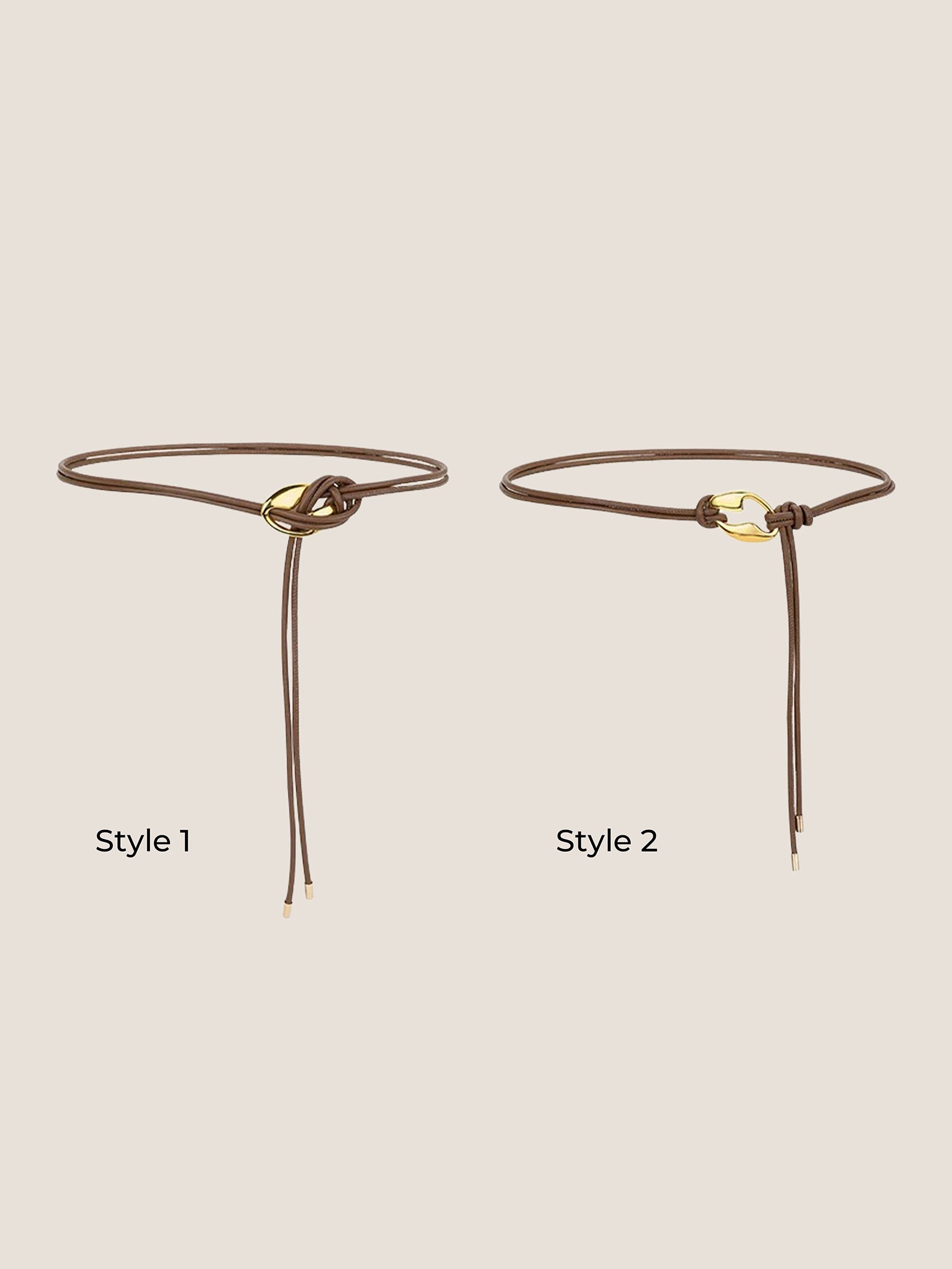 Ceinture en cuir recyclé, accessoire de taille polyvalent AURELIA