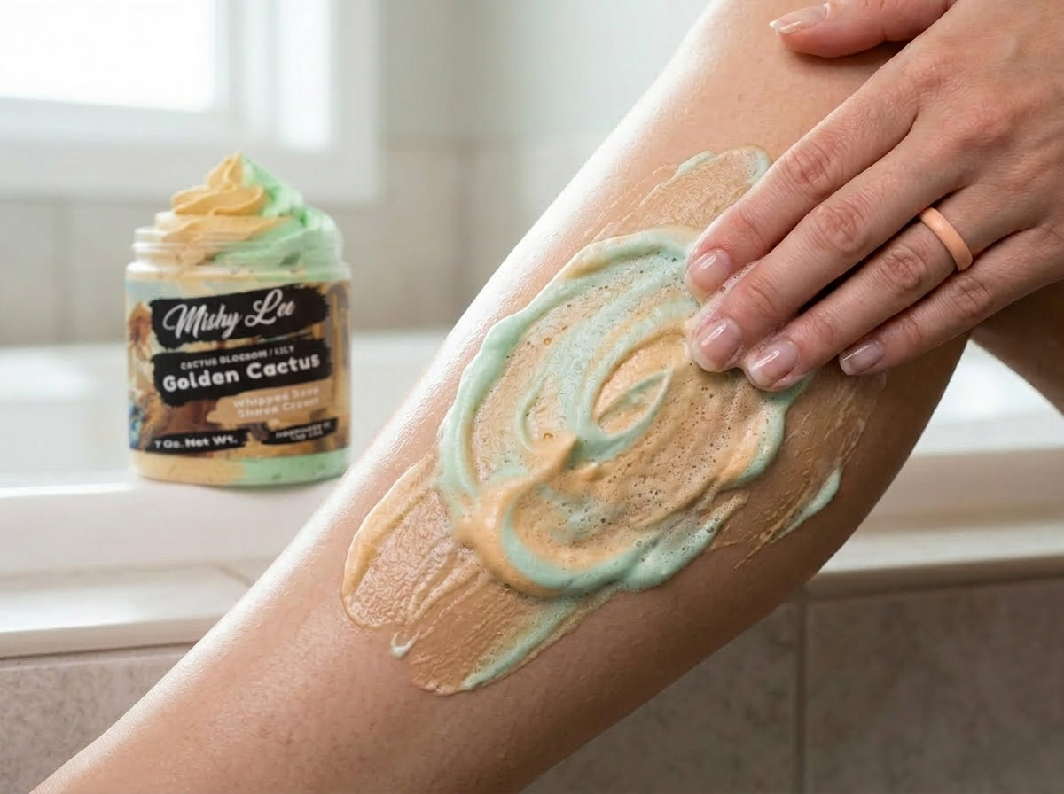 Savon fouetté et crème à raser Golden Cactus