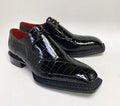Maurice Legend Custom Made Alligator Lace-Up Shoe - Black