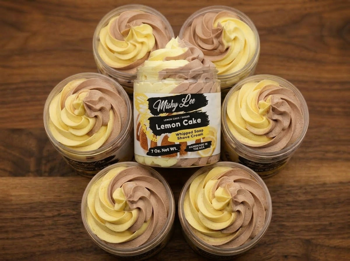 Savon Fouetté et Crème de Rasage Gâteau au Citron