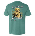 Ne t'arrête pas de rapporter (labrador jaune)